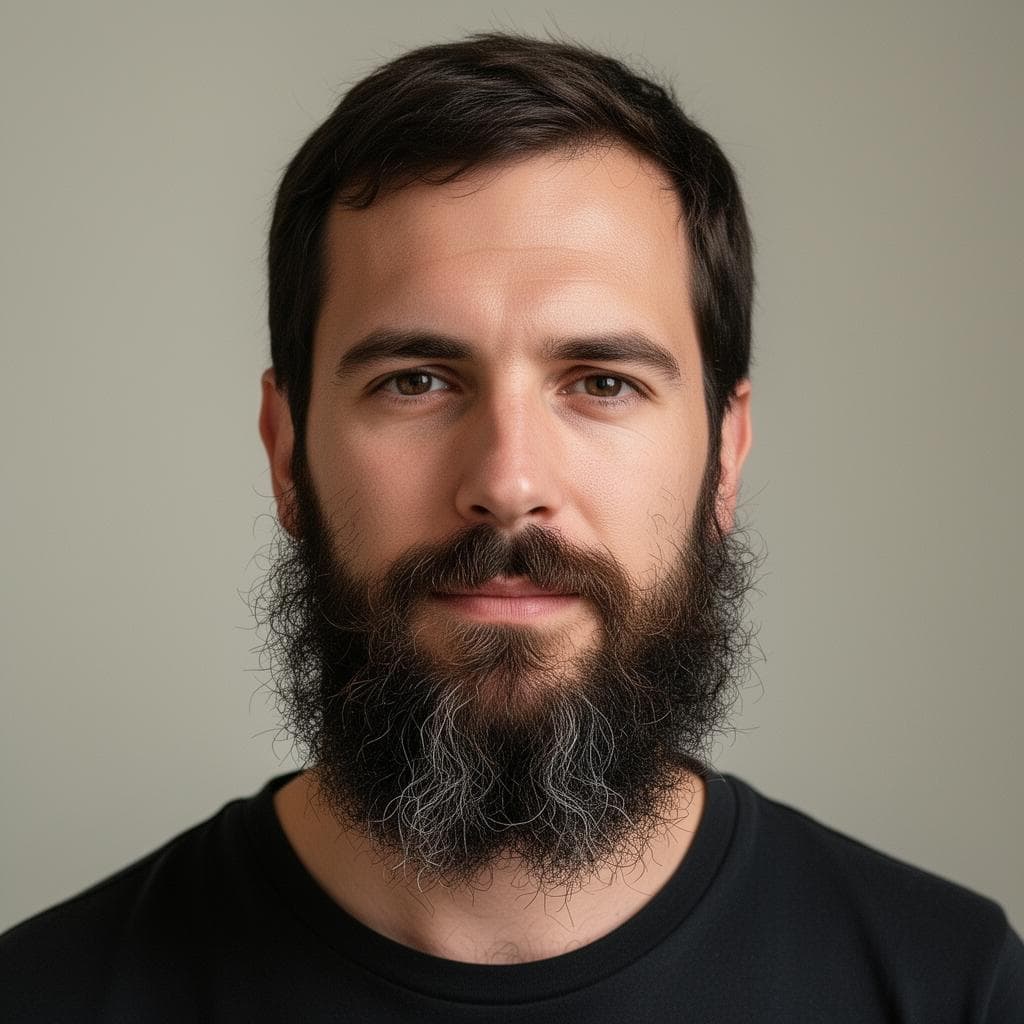 Beard Styling before