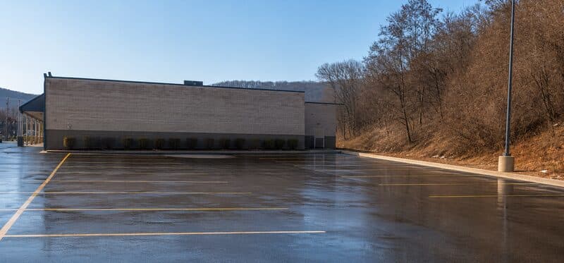 Commercial Lot Cleaning after