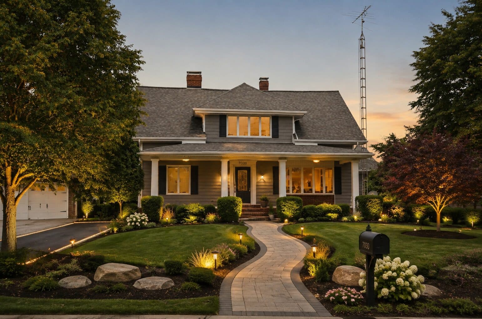 Landscaping after