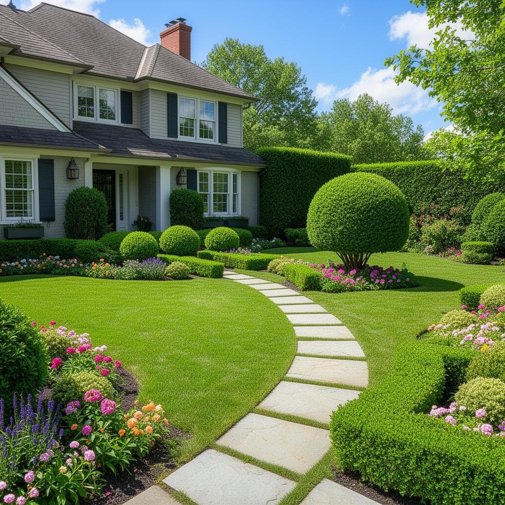 Front Yard Landscaping after