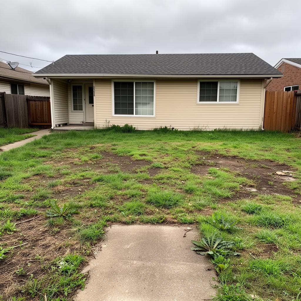 Front Yard Landscaping before