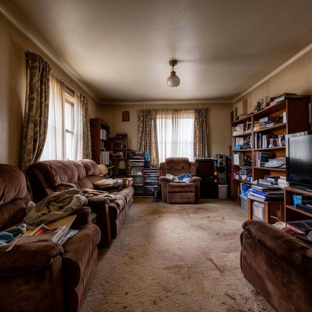 Living Room Makeover before