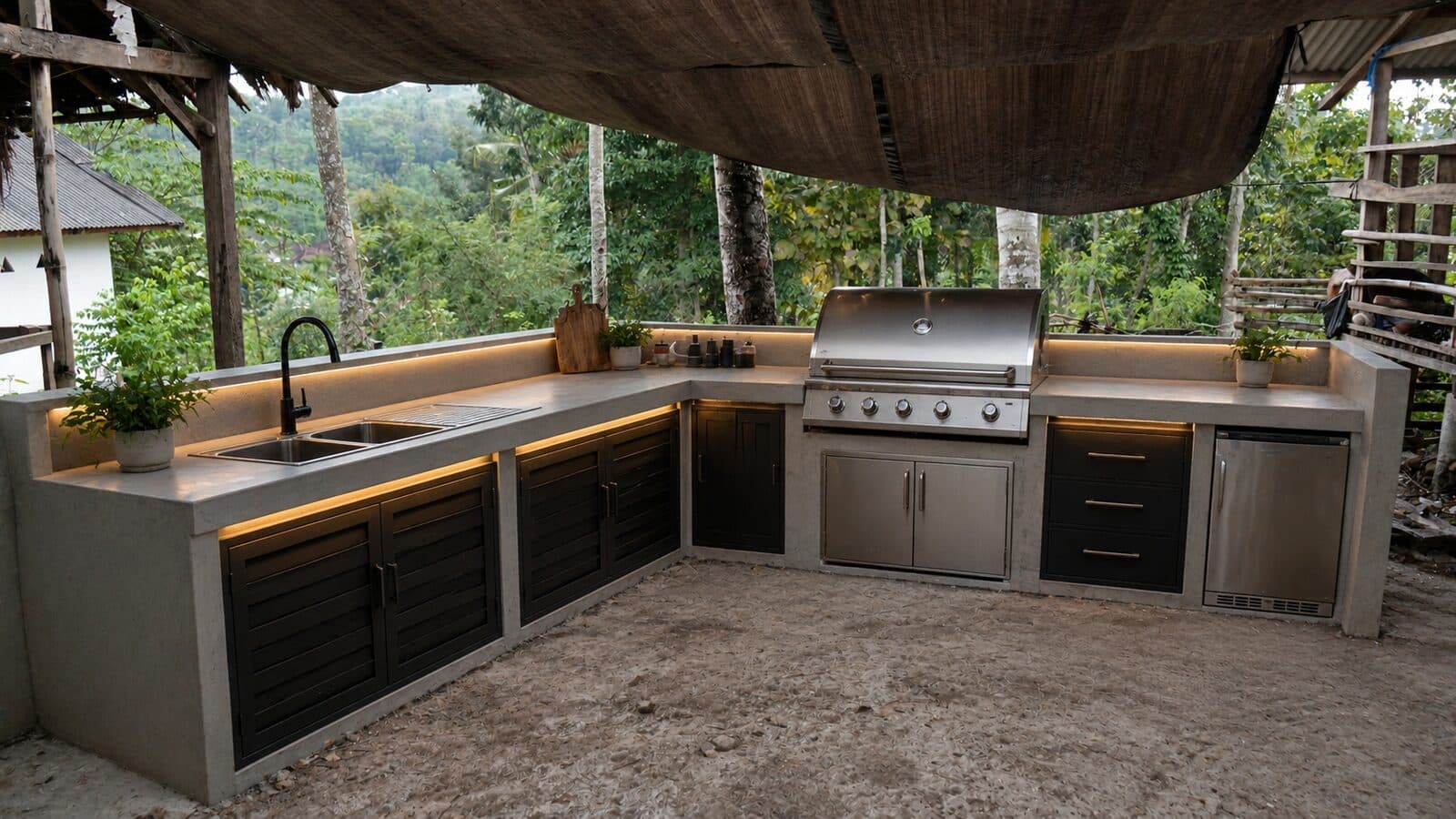 Outdoor Kitchen after